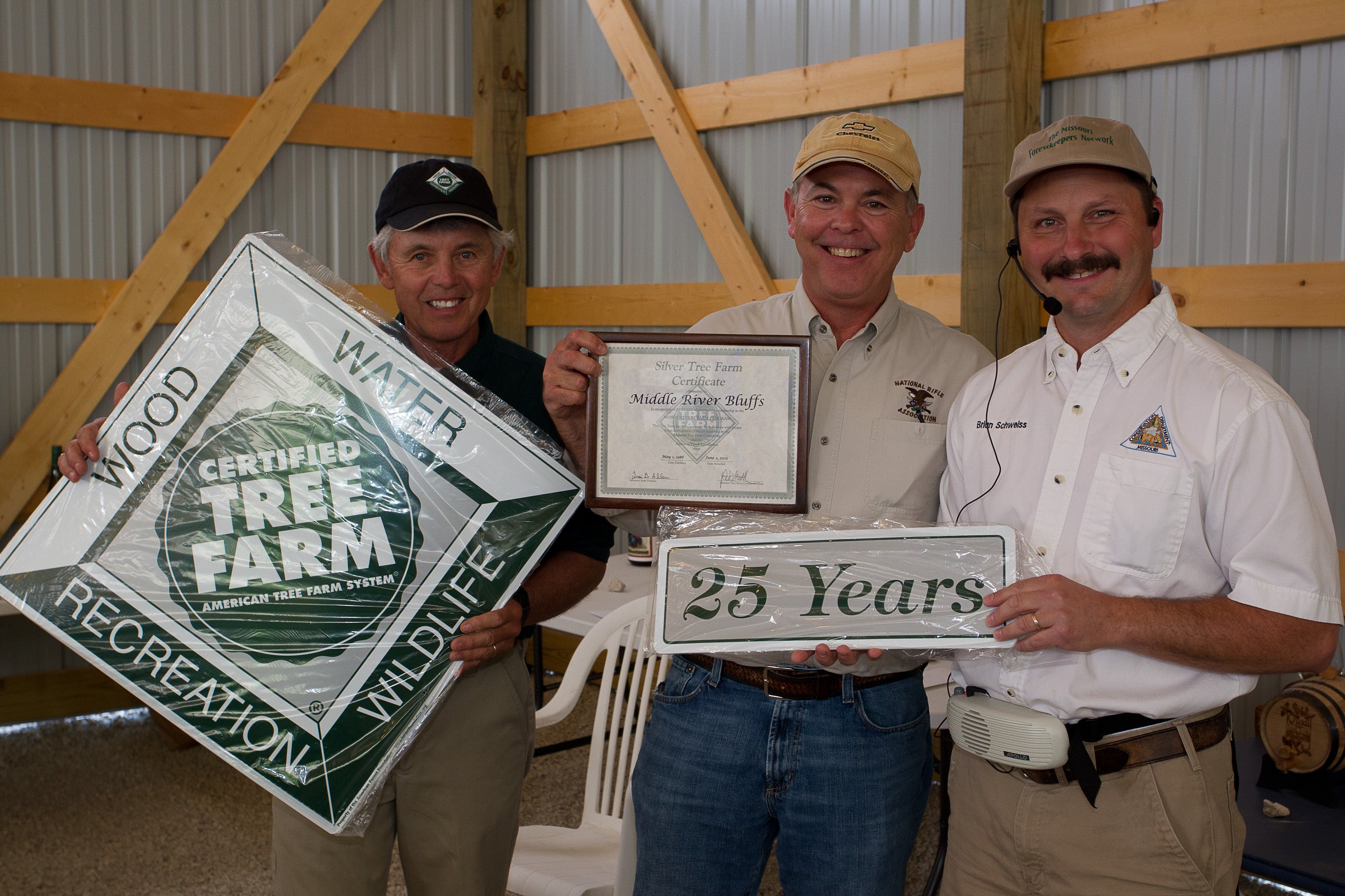 Riley brothers recognized by Missouri Tree Farm Committe