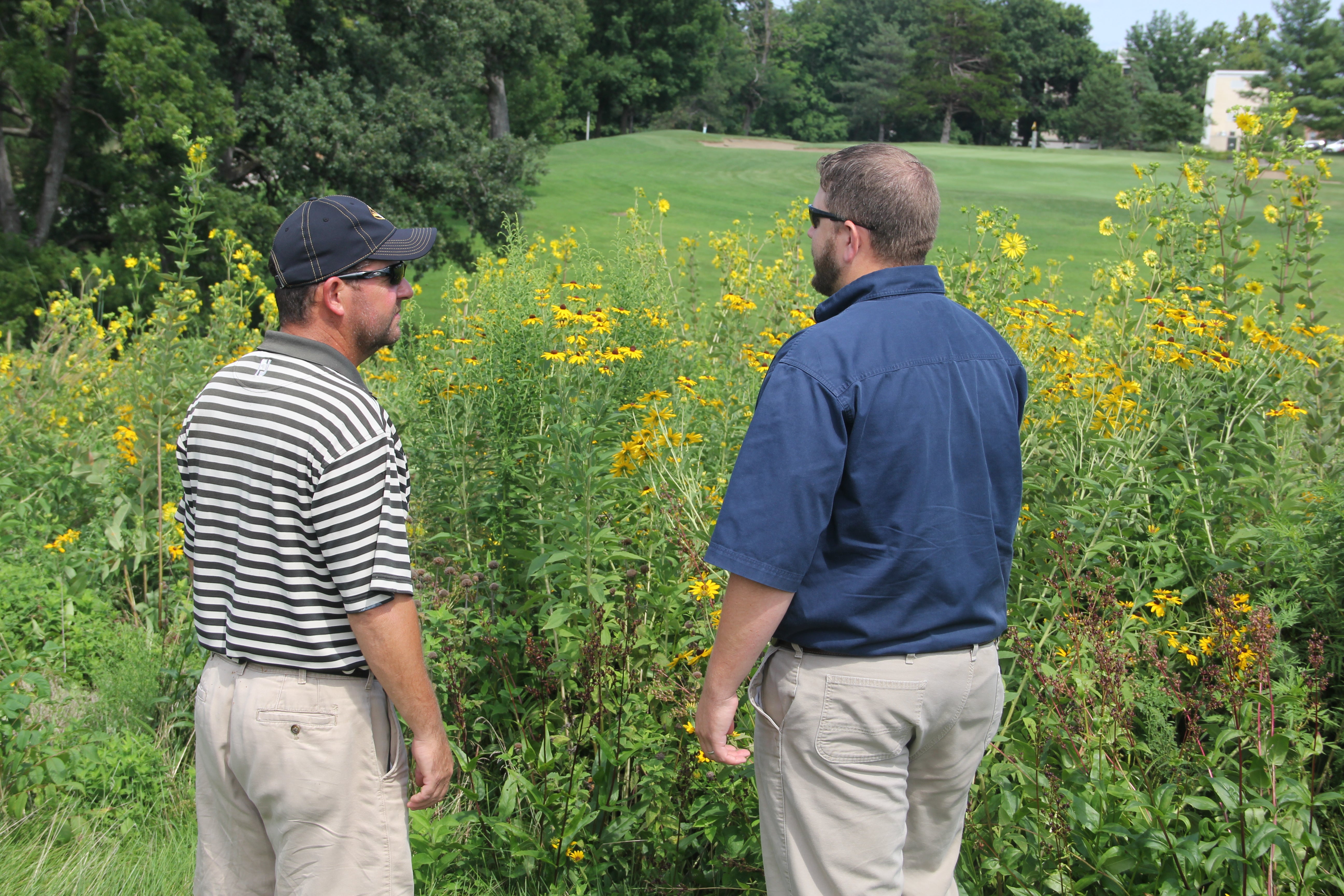 University of Missouri A.L. Gustin Golf Course Superintendent Isaac Breuer and M