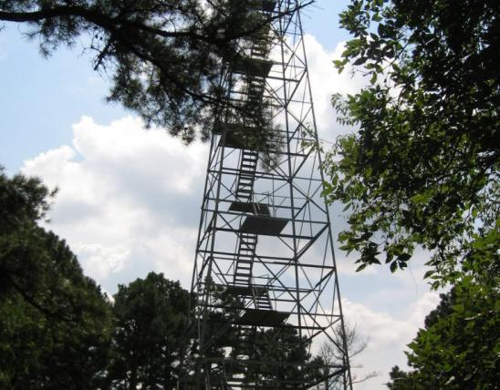Fire tower at Montauk Towersite