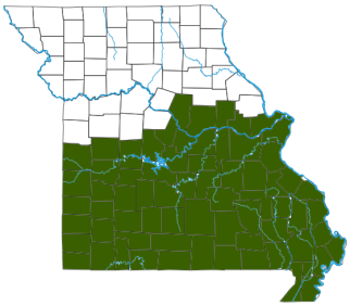 Eastern River Cooter Distribution Map