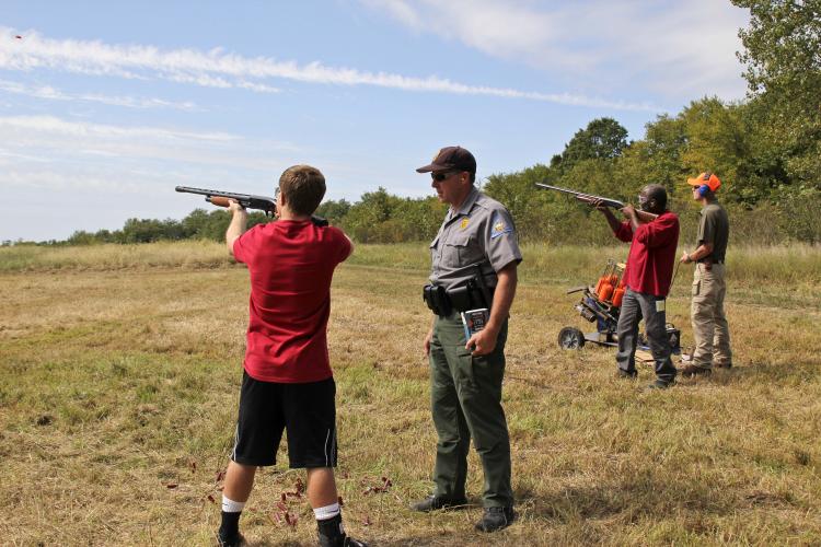 Trap Shooting at James A. Reed Wildlife Area