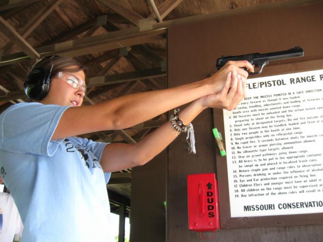 Handgun Shooting at Busch Pistol Range