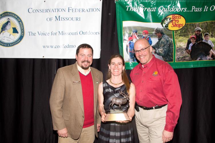 Ann Koenig accepts the Forest Conservationist of the Year Award