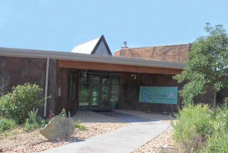 Entrance to the Shoal Creek Conservation Education Center