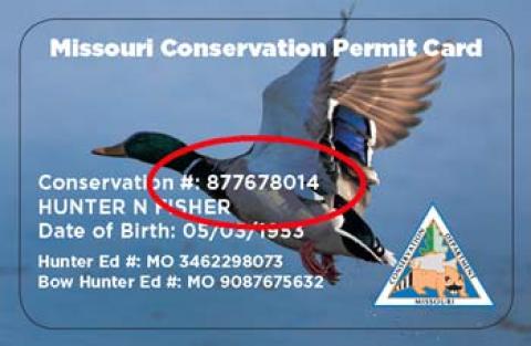 Missouri permit card
