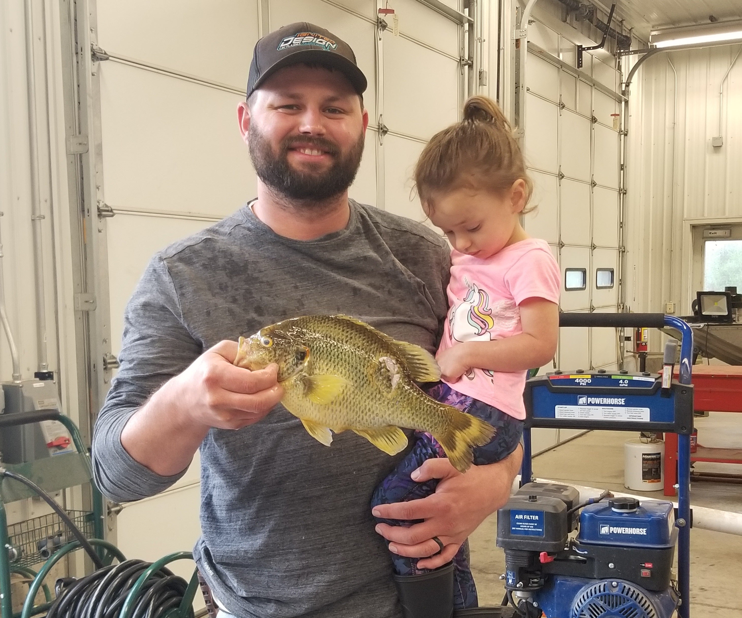 Alex Phillips holds state record redear sunfish