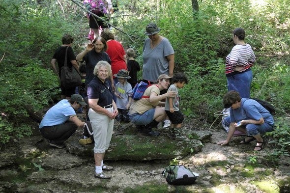 group on a hike