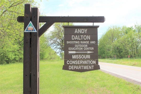 Andy Dalton Shooting Range sign