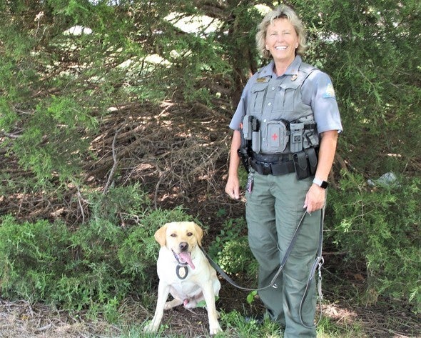 Susan Swem and Astro 