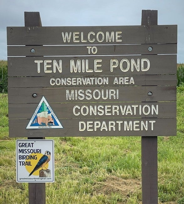 Ten Mile Pond Sign