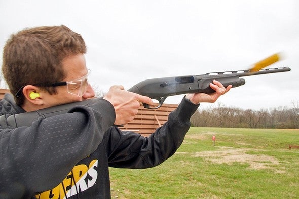 Man shooting at Busch Shooting Range