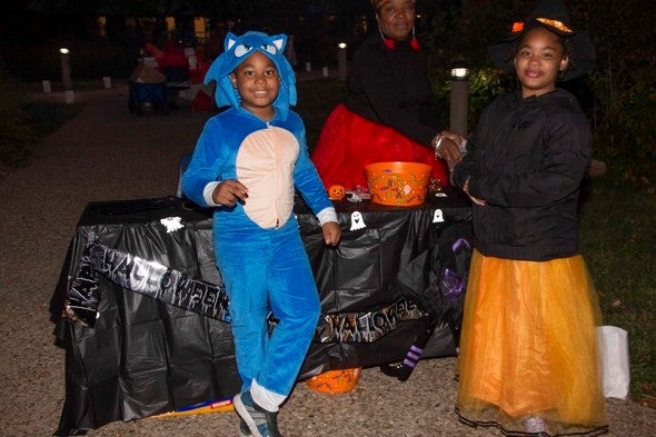 Kids in costumes at Howl-O-Ween