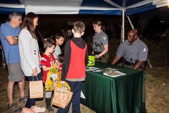 Kids in costumes at Howl-O-Ween