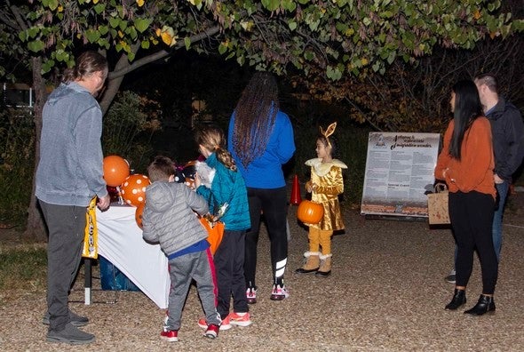 Kids in costumes at Howl-O-Ween