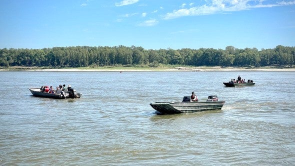 Boats on Mississippi River
