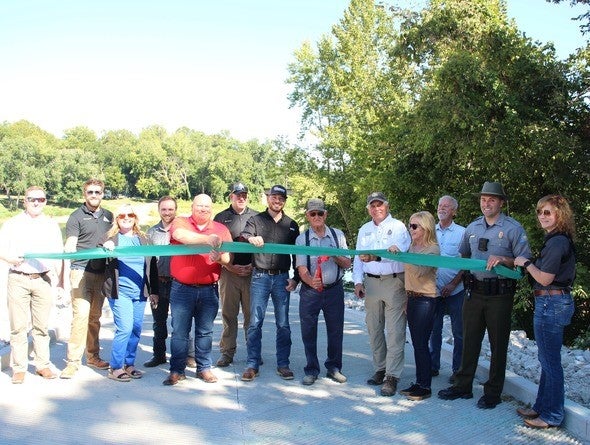Ribbon cutting at Jerome Access