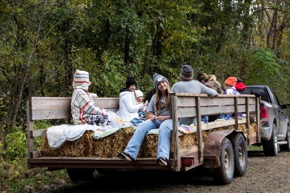 Hayride fall tour at Poosey