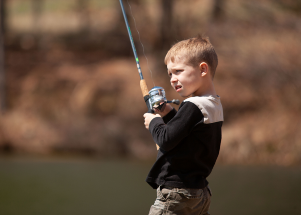 young angler