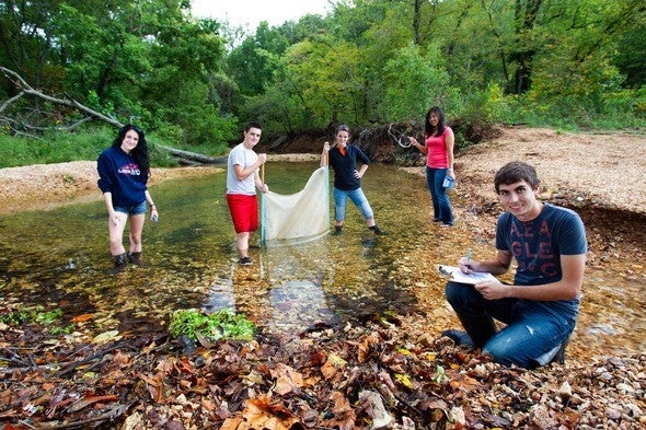 Stream Team doing water quality monitoring