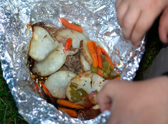 Campfire veggies