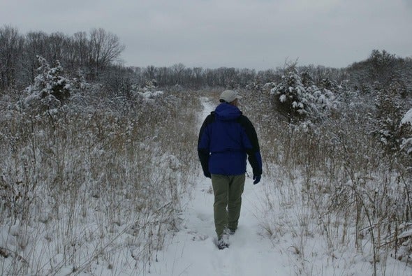 winter hiker