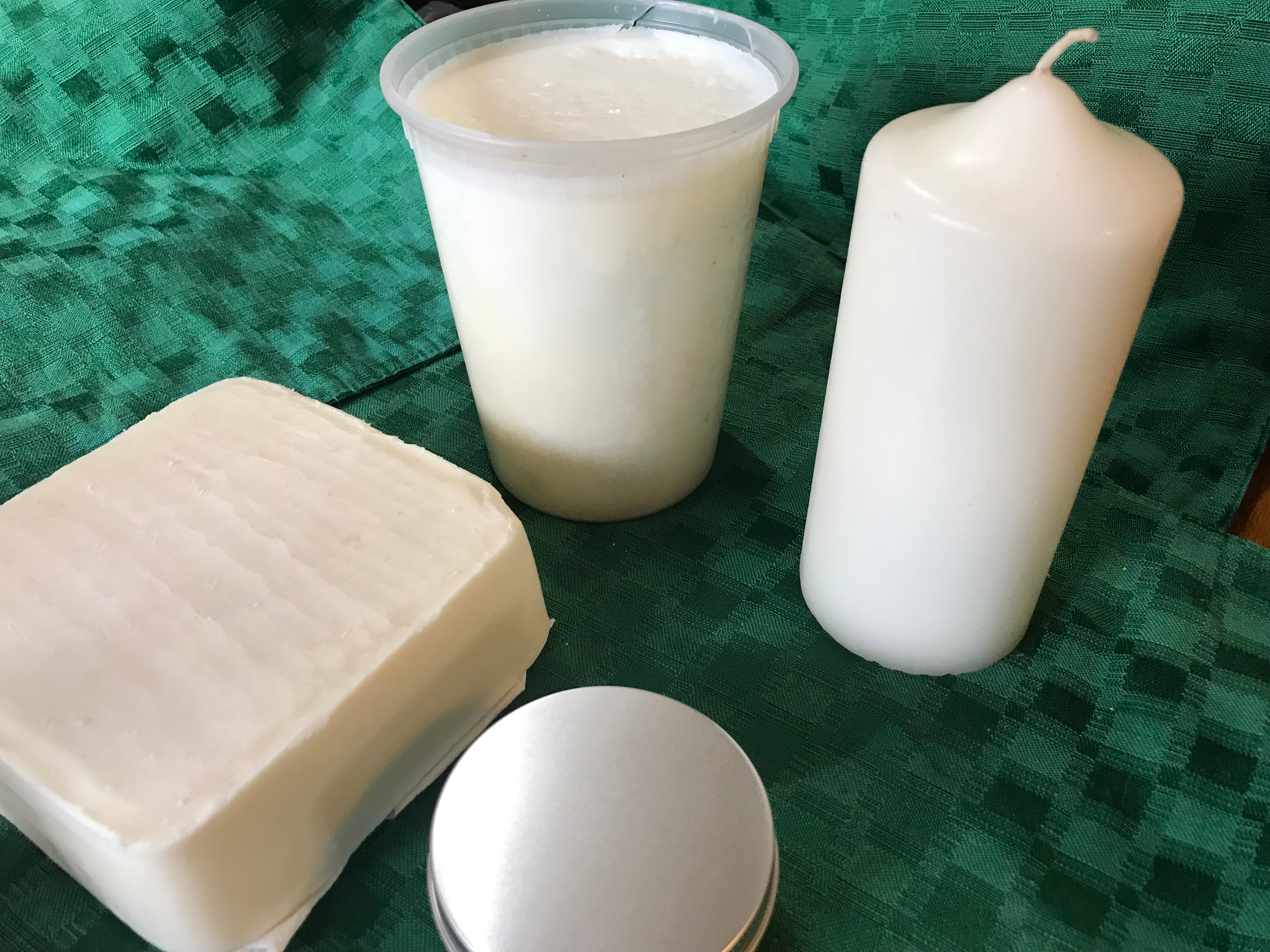 Deer tallow soap and candles