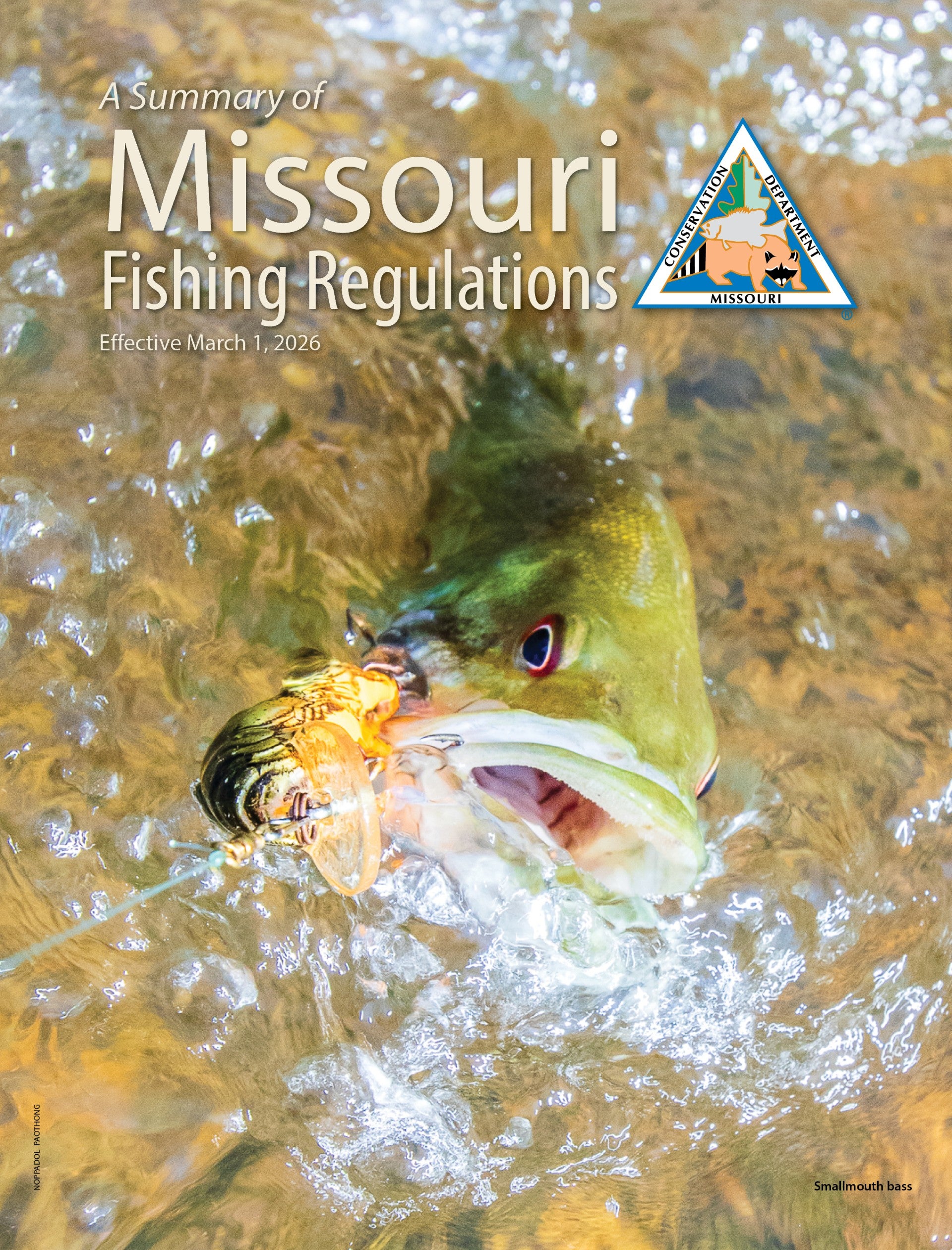 Summary of Missouri Fishing Regulations booklet cover