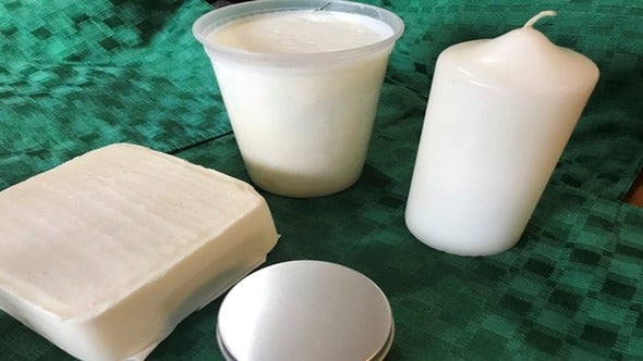deer tallow and candles