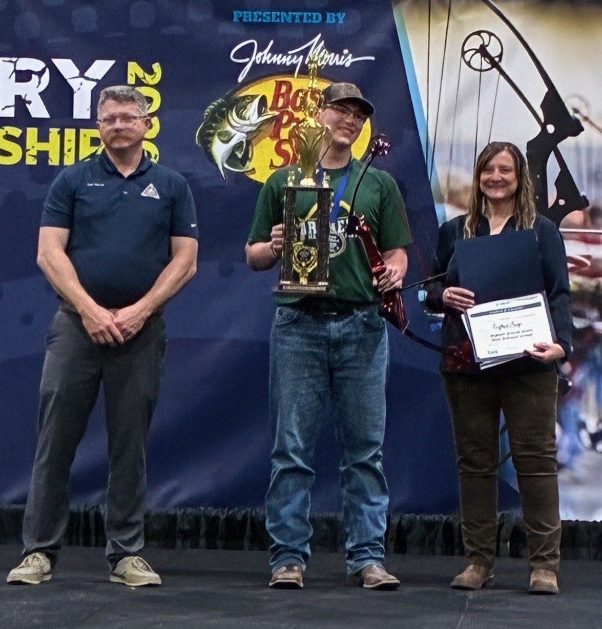 Dylan Lage of St. Martin’s who was the top overall scorer in the Bullseye Competition