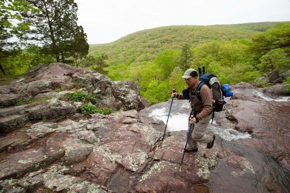 hiking at Mina Sauk Falls