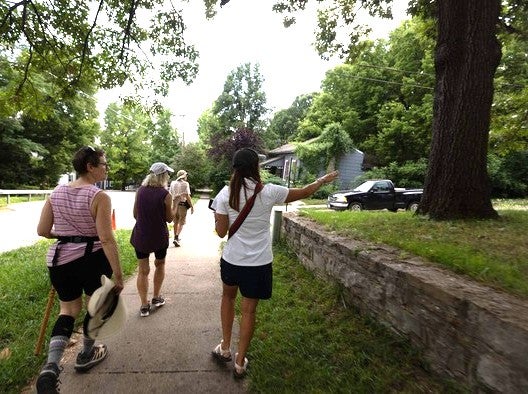 educational stroll through local park
