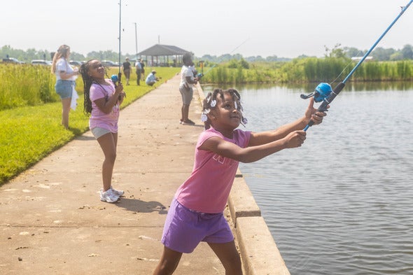 people fishing