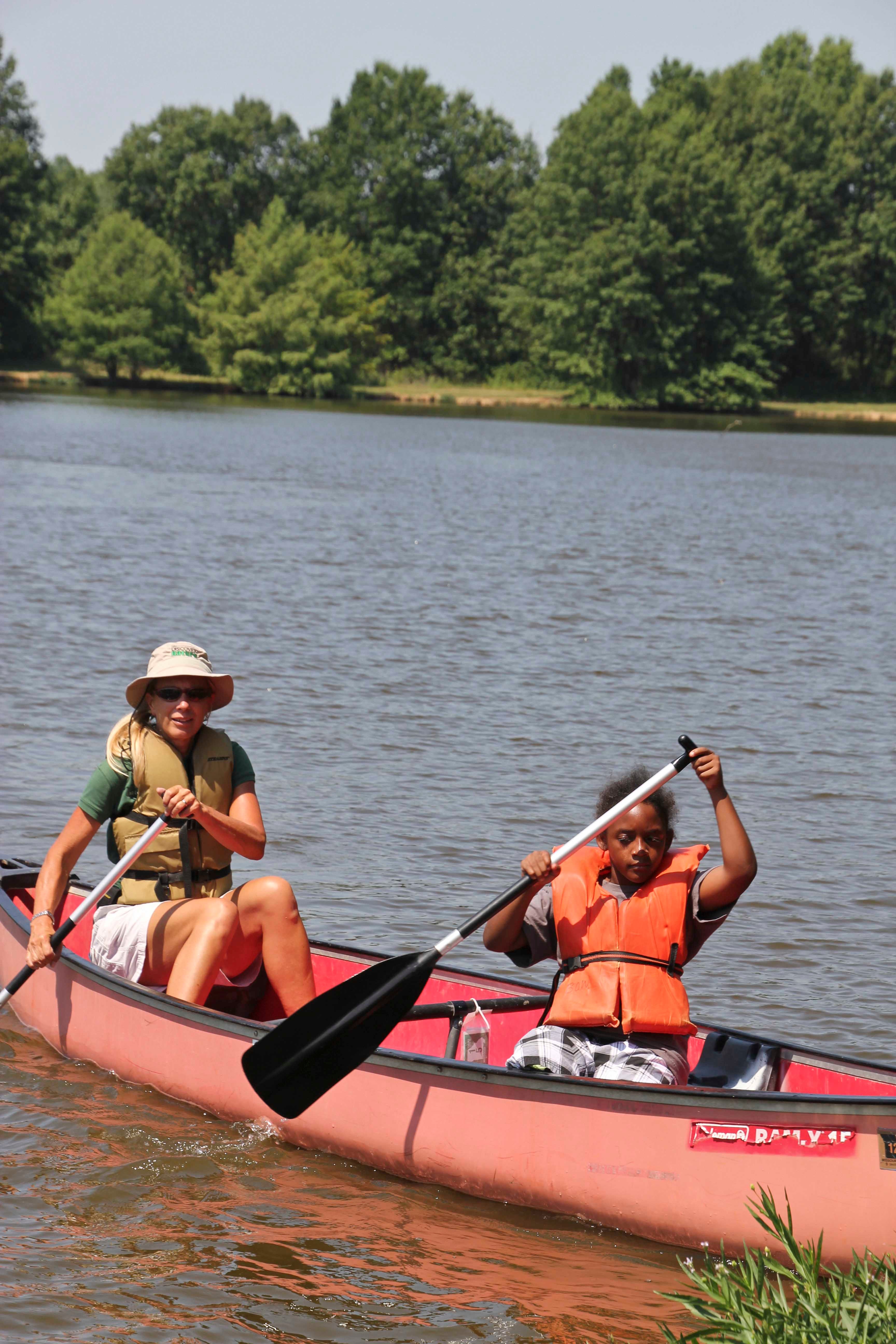 Discover Nature canoeing at James A. Reed 