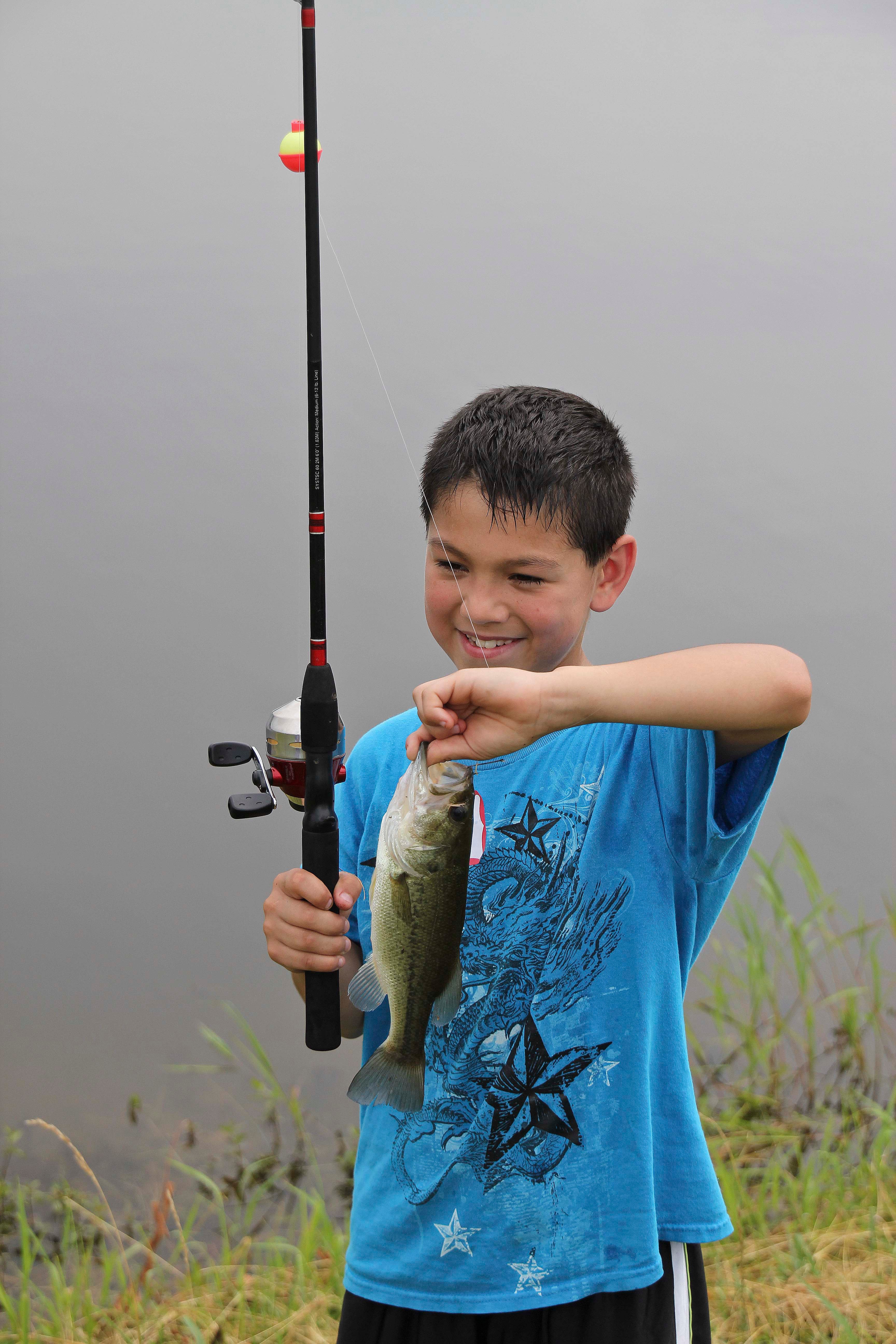 Fishing at Discover Nature Field Day at Reed Wildlife Area