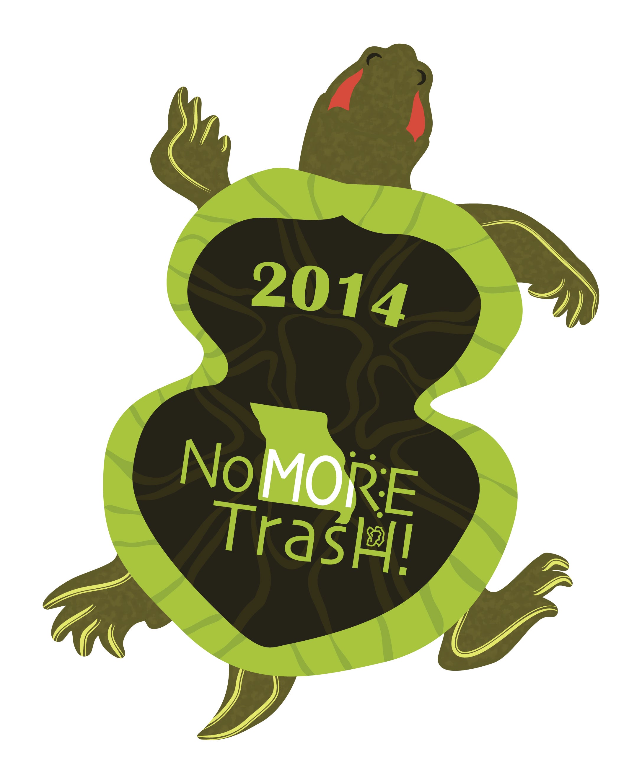 No MOre Trash! 2014 Peanut Pin