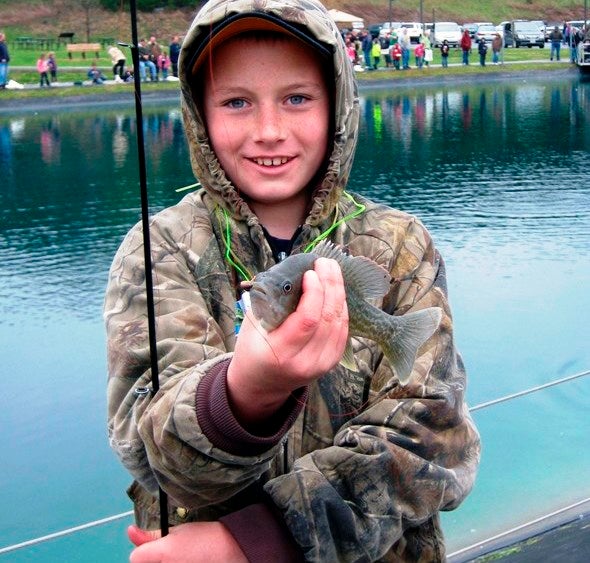 Kid Fishing at Lost Valley