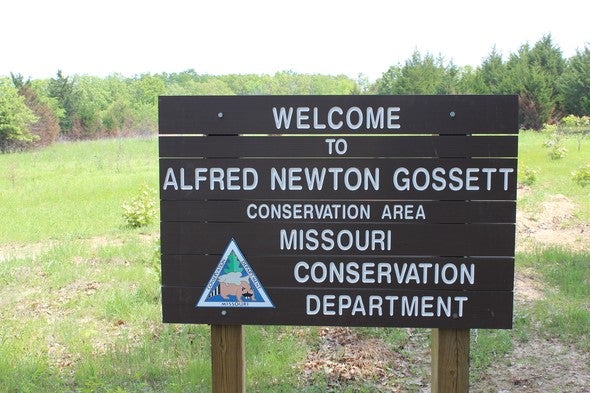 Alfred Newton Gossett Conservation Area sign