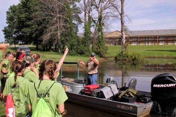 Teaching at Discover Nature Girls Camp
