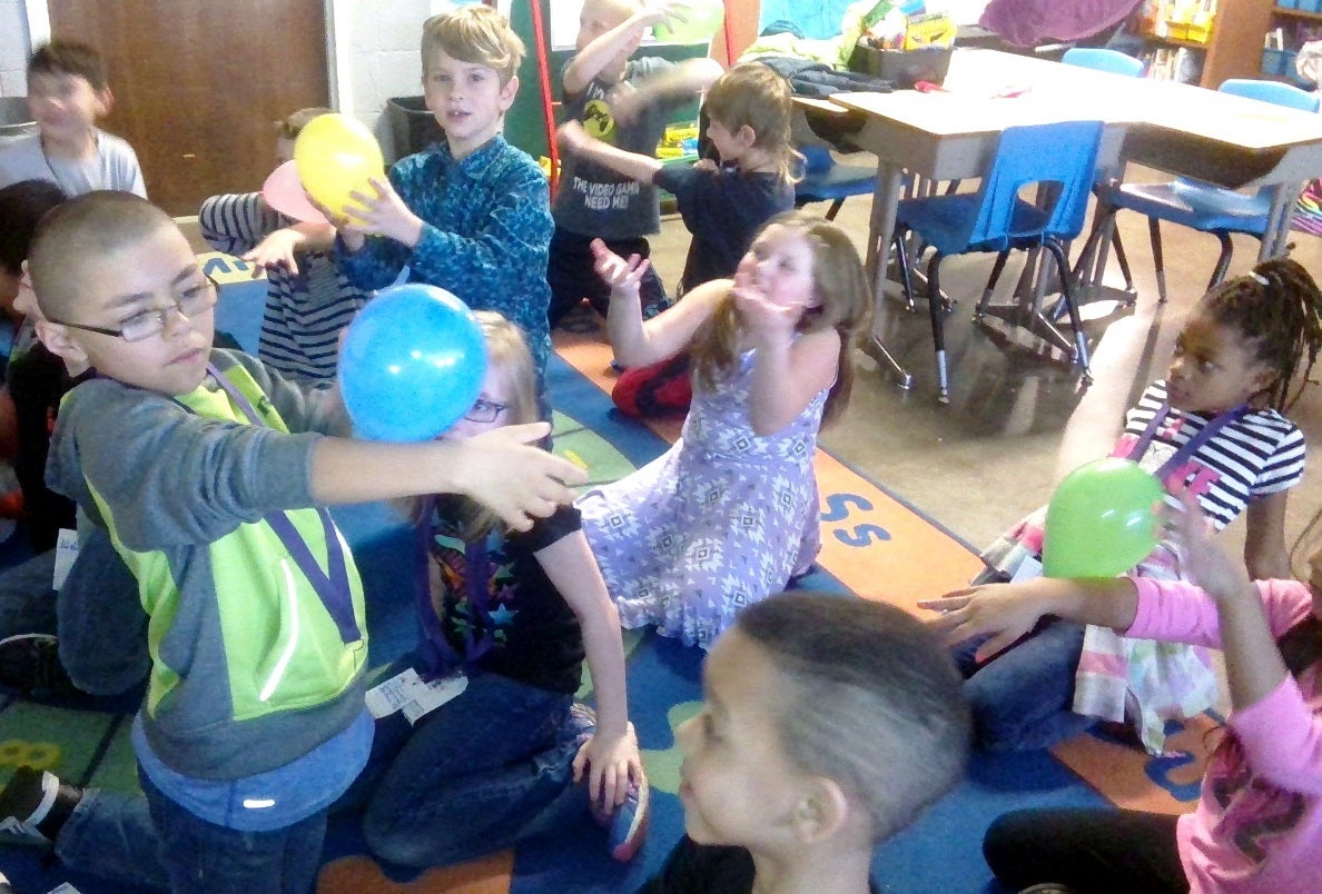 second graders at Williams Elementary School