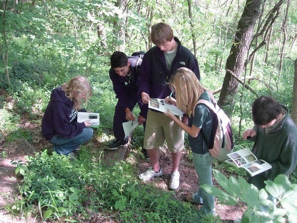 Teacher at Discover Nature Schools outdoor teacher workshop