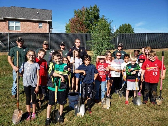 Fourth graders from Orchard Elementary