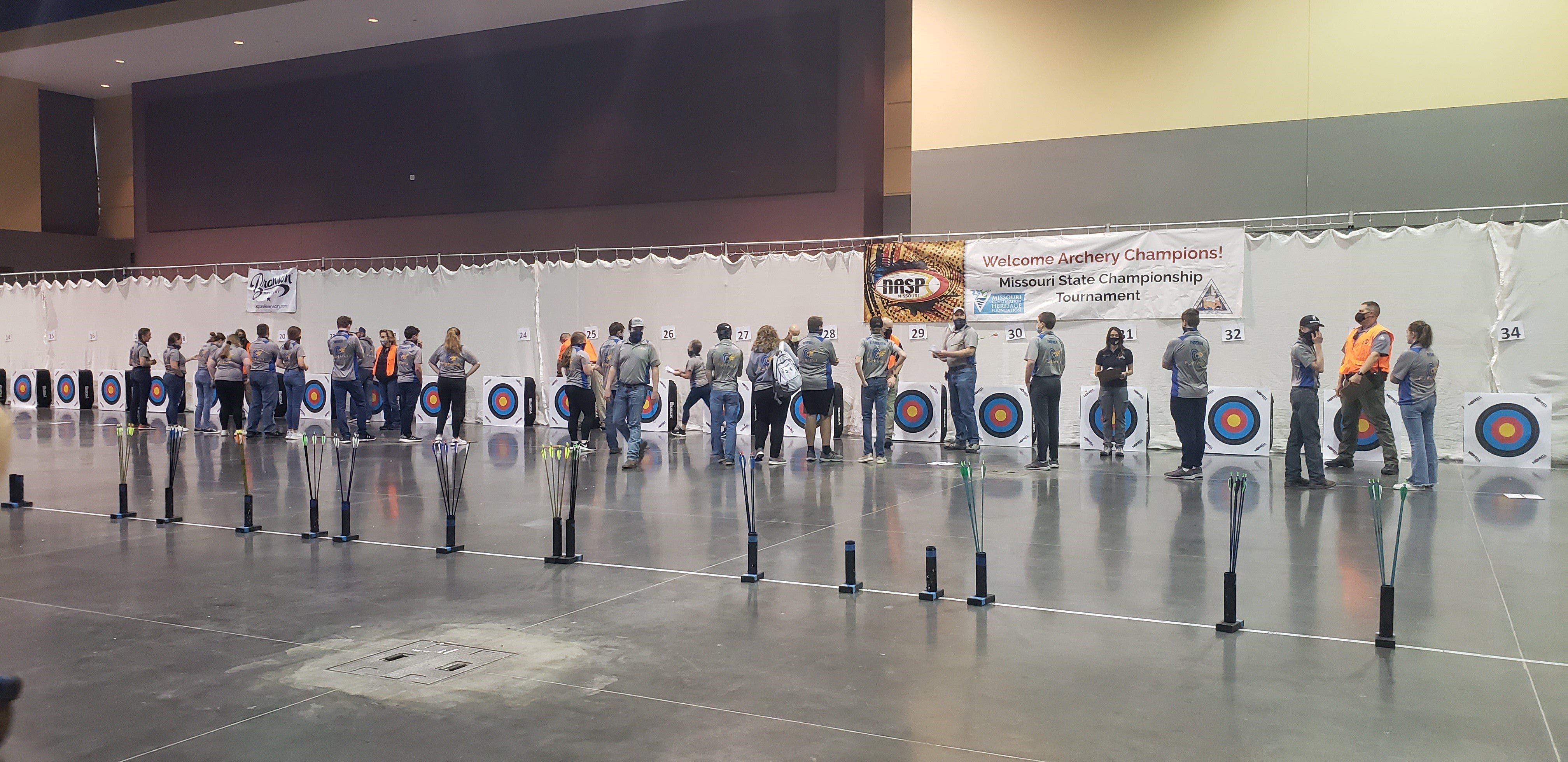 People at MoNASP 2021 state tournament.