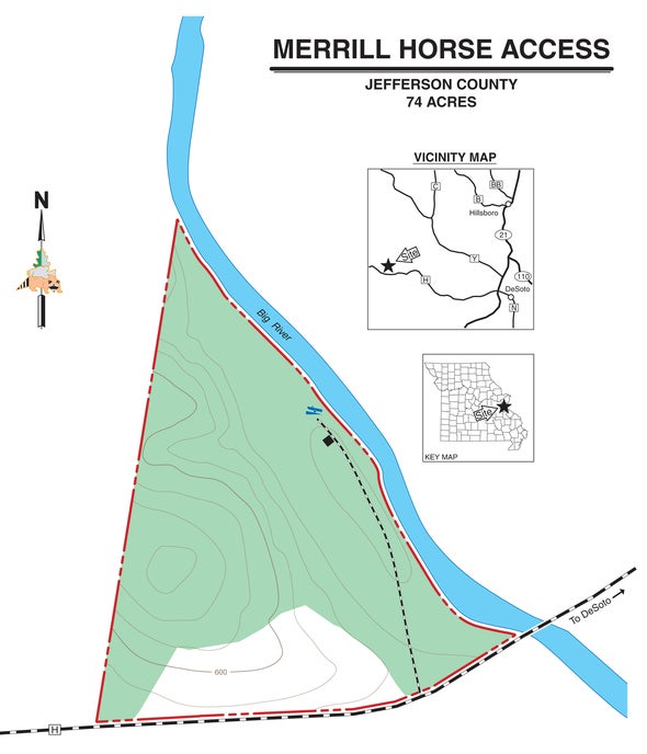 Merill Horse Access Map