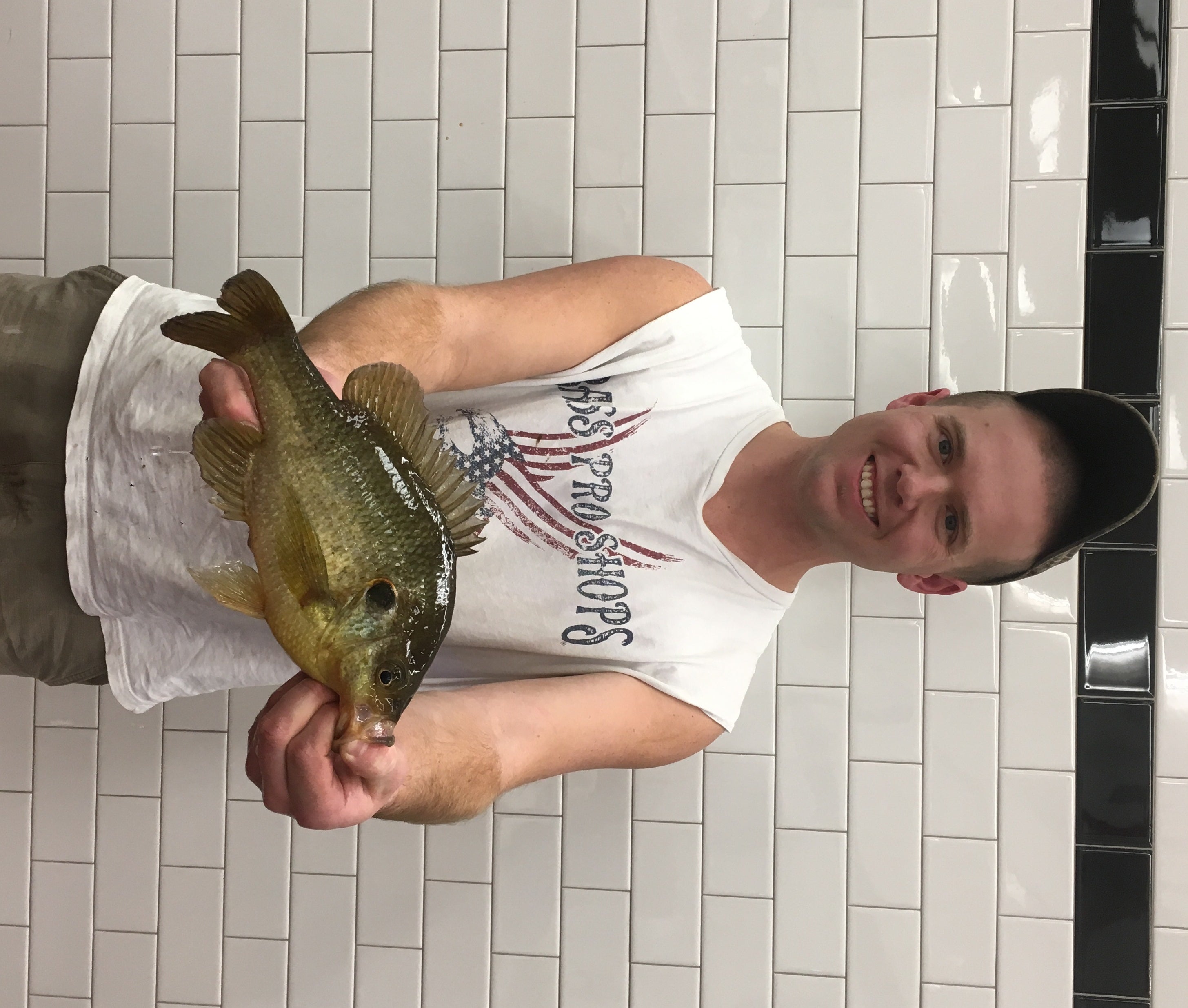 Congratulations to James Lucas on breaking the state record by catching a 1-pound, 1-ounce redear sunfish with a throwline.