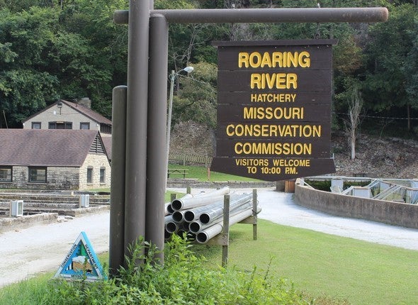 Roaring River Hatchery Sign