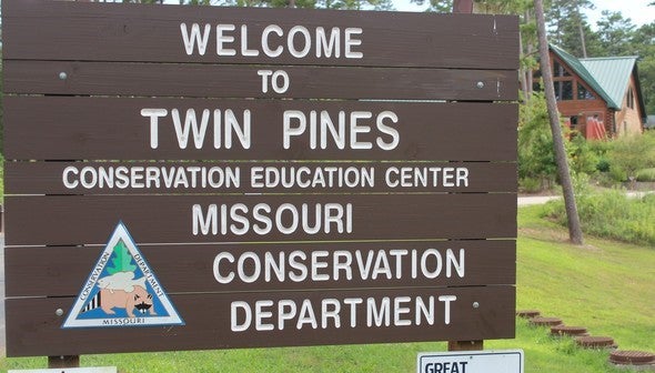 Twin Pines Conservation Education Center Sign