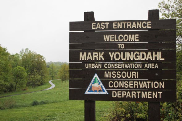 Youngdahl Conservation Area sign.
