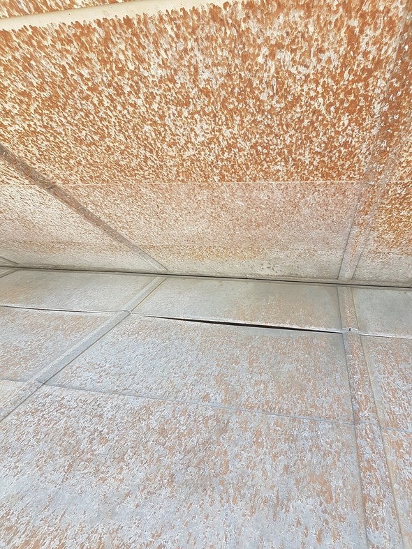 structural plates of bullet trap on Jay Henges Rifle/Pistol Range 
