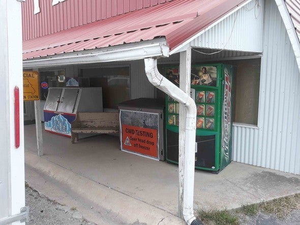 voluntary CWD drop-off testing station