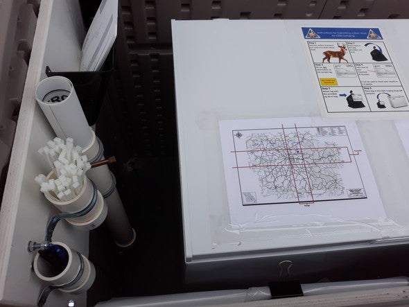 voluntary CWD drop-off testing station